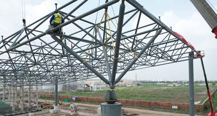 Large sports stadium roof steel trusses for sale