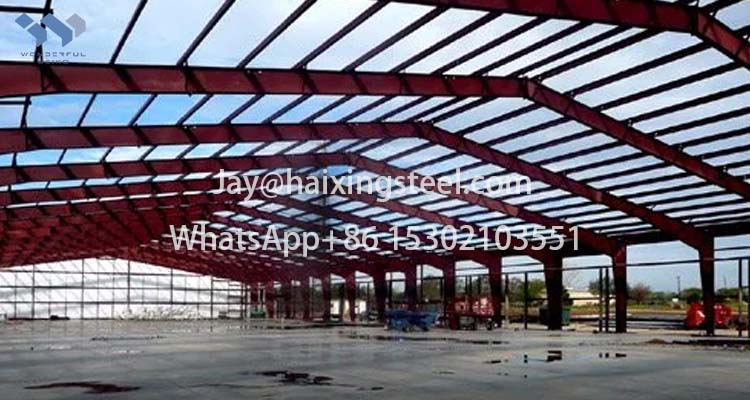 building with steel