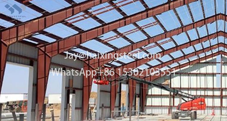 building with steel