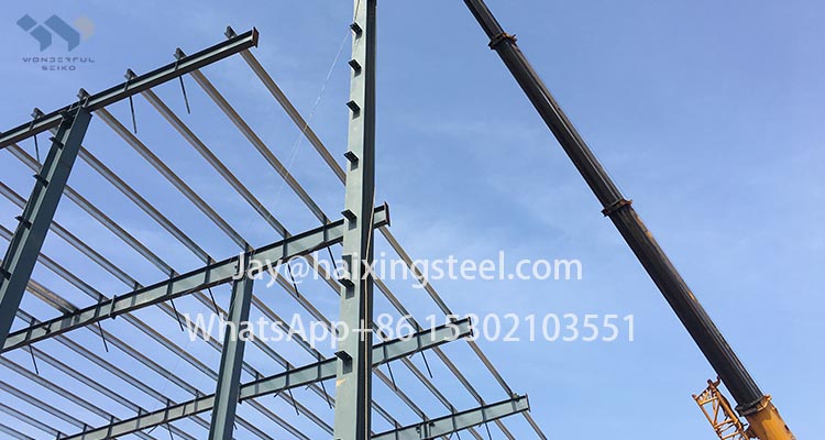 steel frame warehouse construction