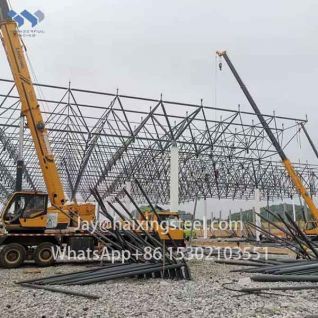 Logistics transfer hub steel portal frame