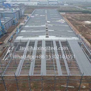 Equipment research and development base steel roof structure