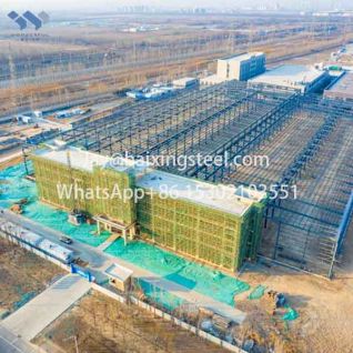 Industrial plants and logistics warehouses metal structure building