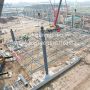 Convention and exhibition centers, exhibition halls cold formed steel trusses