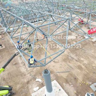 Large industrial plants truss steel structure