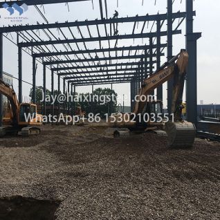 Rail transit station building rigid steel frame
